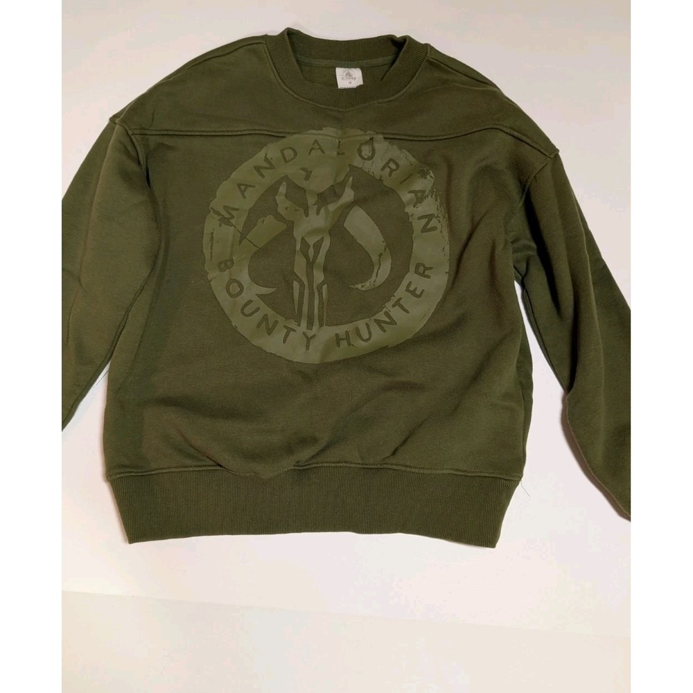 Disney Mandalorian Sweatshirt Mens XS Bounty Hunter Pullover Star Wars Crewneck